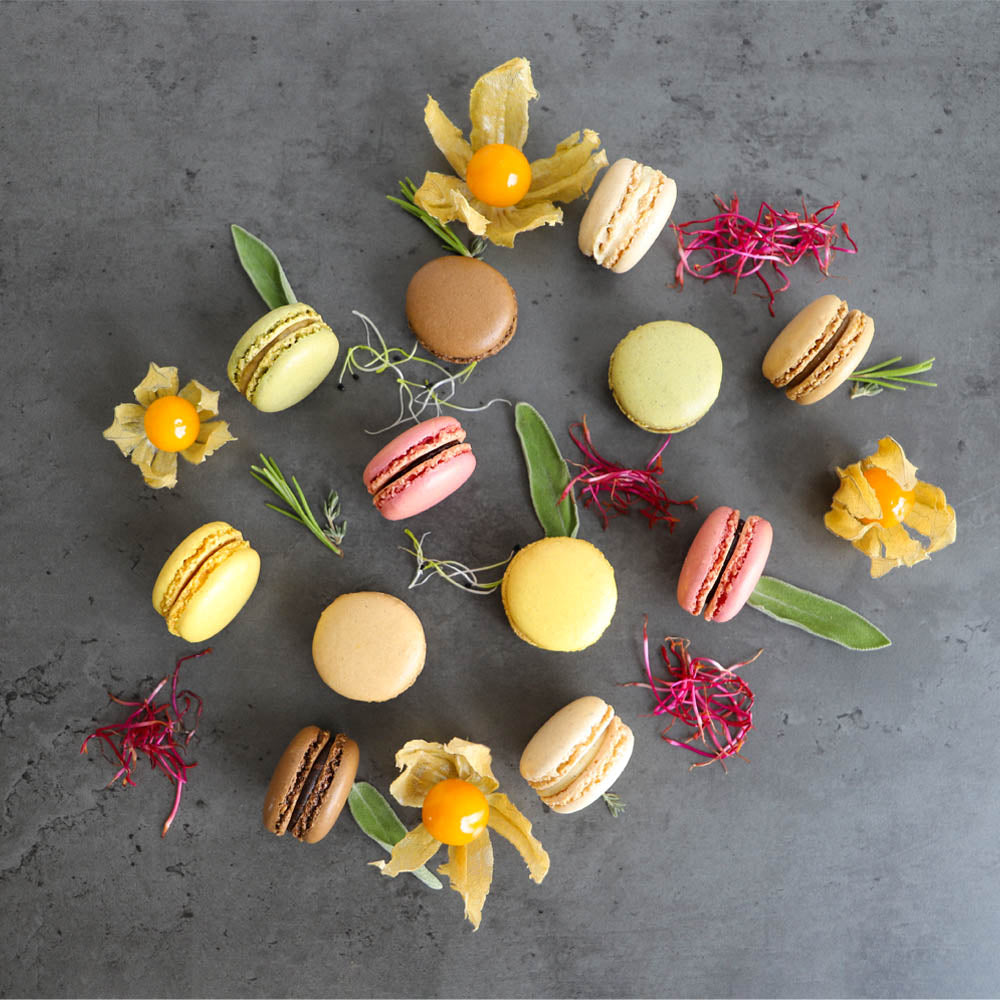 3x Macarons (verschiedene Sorten)